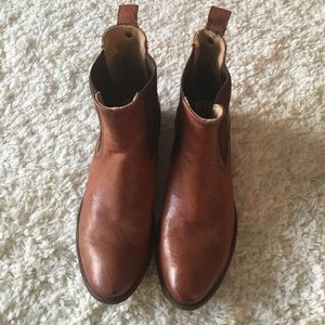 Frye Cognac Chelsea Boots
